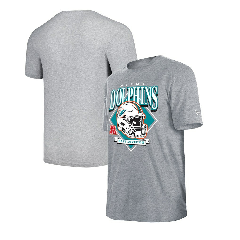 Miami Dolphins New Era Team Logo T-Shirt Gray - NFL