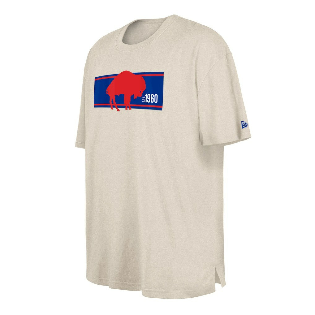 Buffalo Bills New Era Third Down Big & Tall Historic T-Shirt Cream - NFL