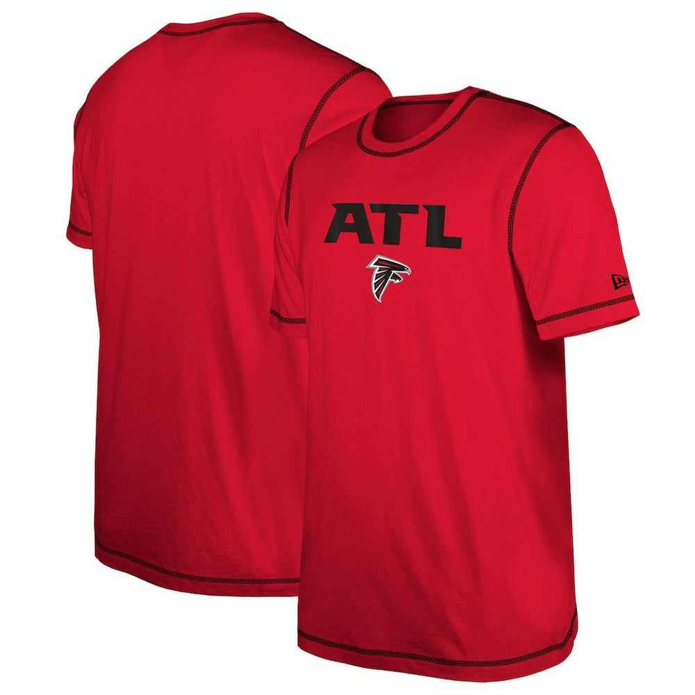Atlanta Falcons New Era Third Down Puff Print T-Shirt Red - NFL