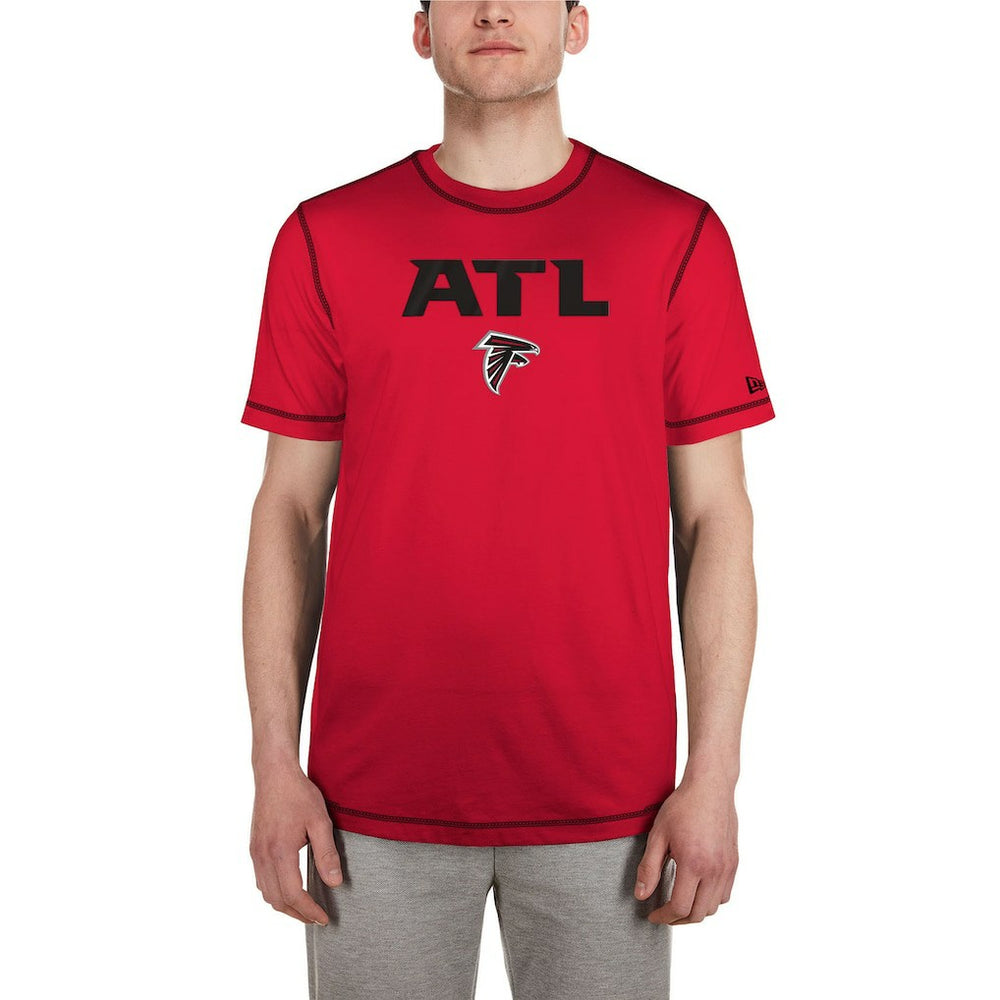 Atlanta Falcons New Era Third Down Puff Print T-Shirt Red - NFL