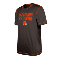 Cleveland Browns New Era Third Down Puff Print T-Shirt Brown - NFL