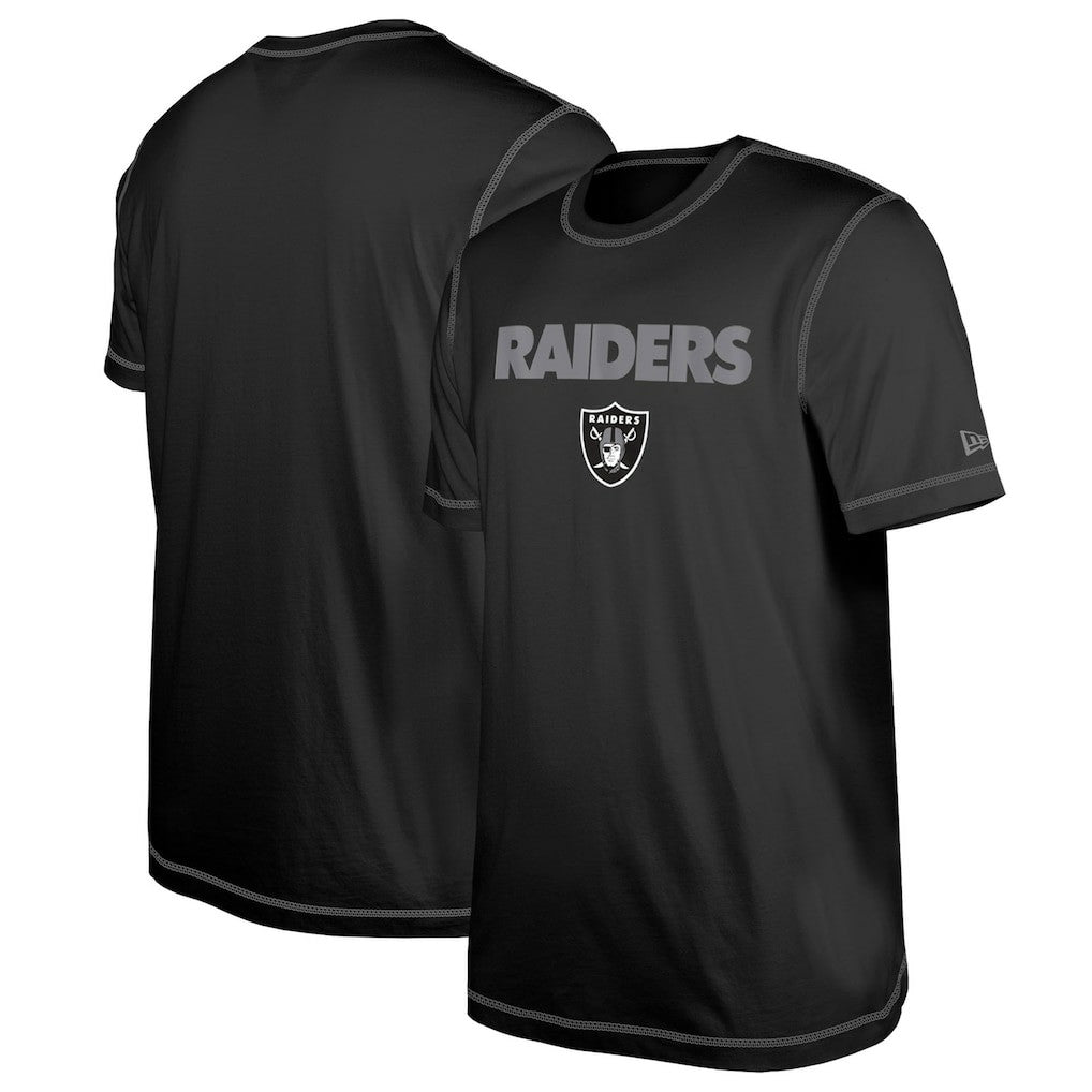 Las Vegas Raiders New Era Third Down Puff Print T-Shirt Black - NFL