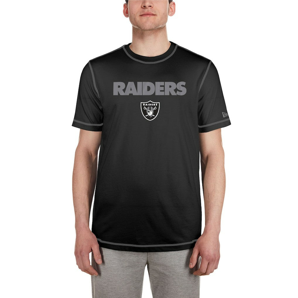 Las Vegas Raiders New Era Third Down Puff Print T-Shirt Black - NFL