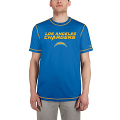 Los Angeles Chargers New Era Third Down Puff Print T-Shirt Blue - NFL