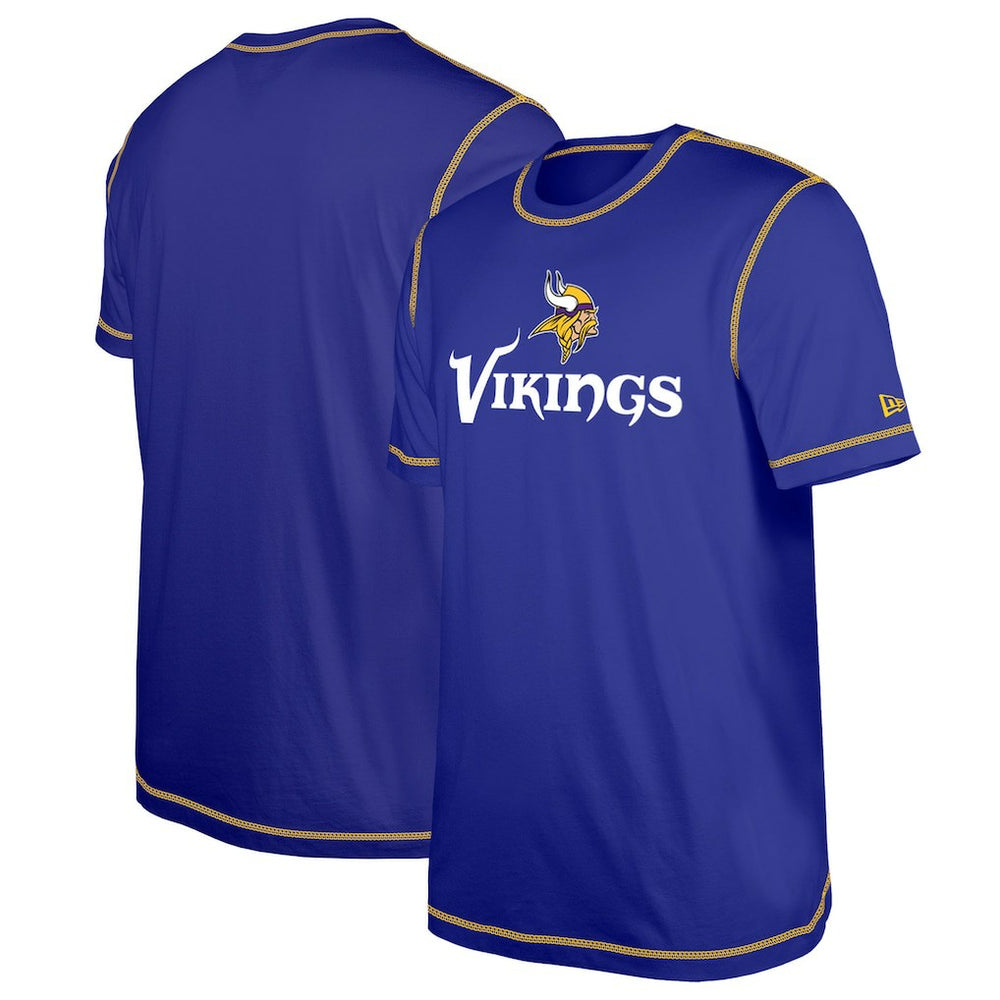 Minnesota Vikings New Era Third Down Puff Print T-Shirt Purple - NFL