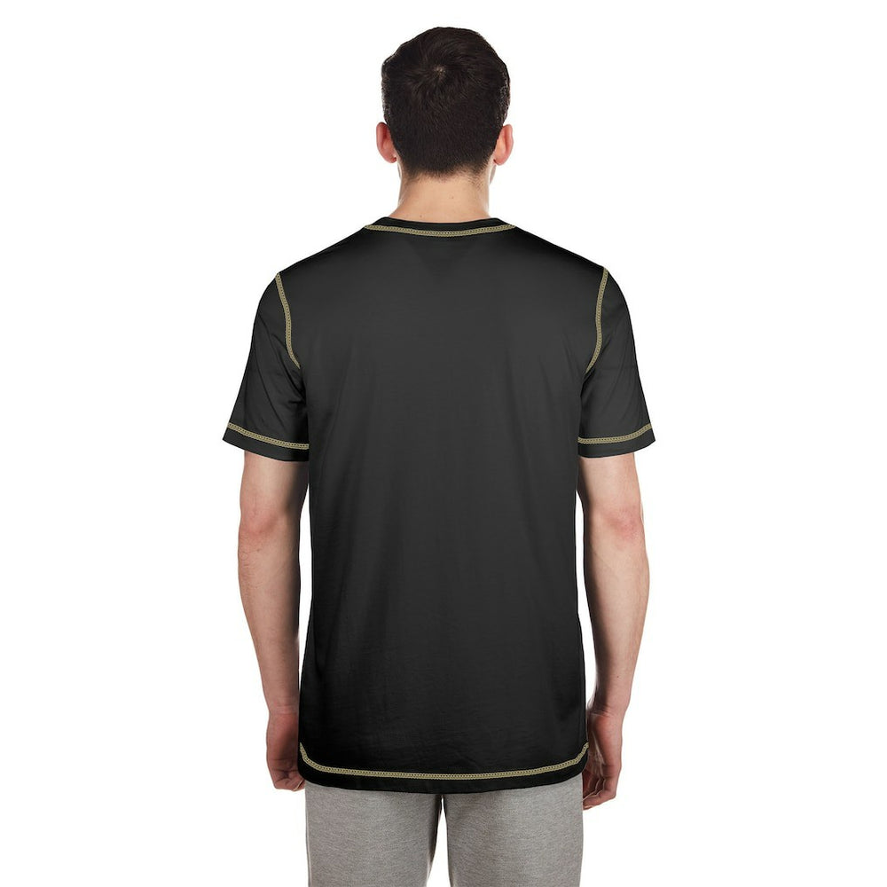 New Orleans Saints New Era Third Down Puff Print T-Shirt Black - NFL