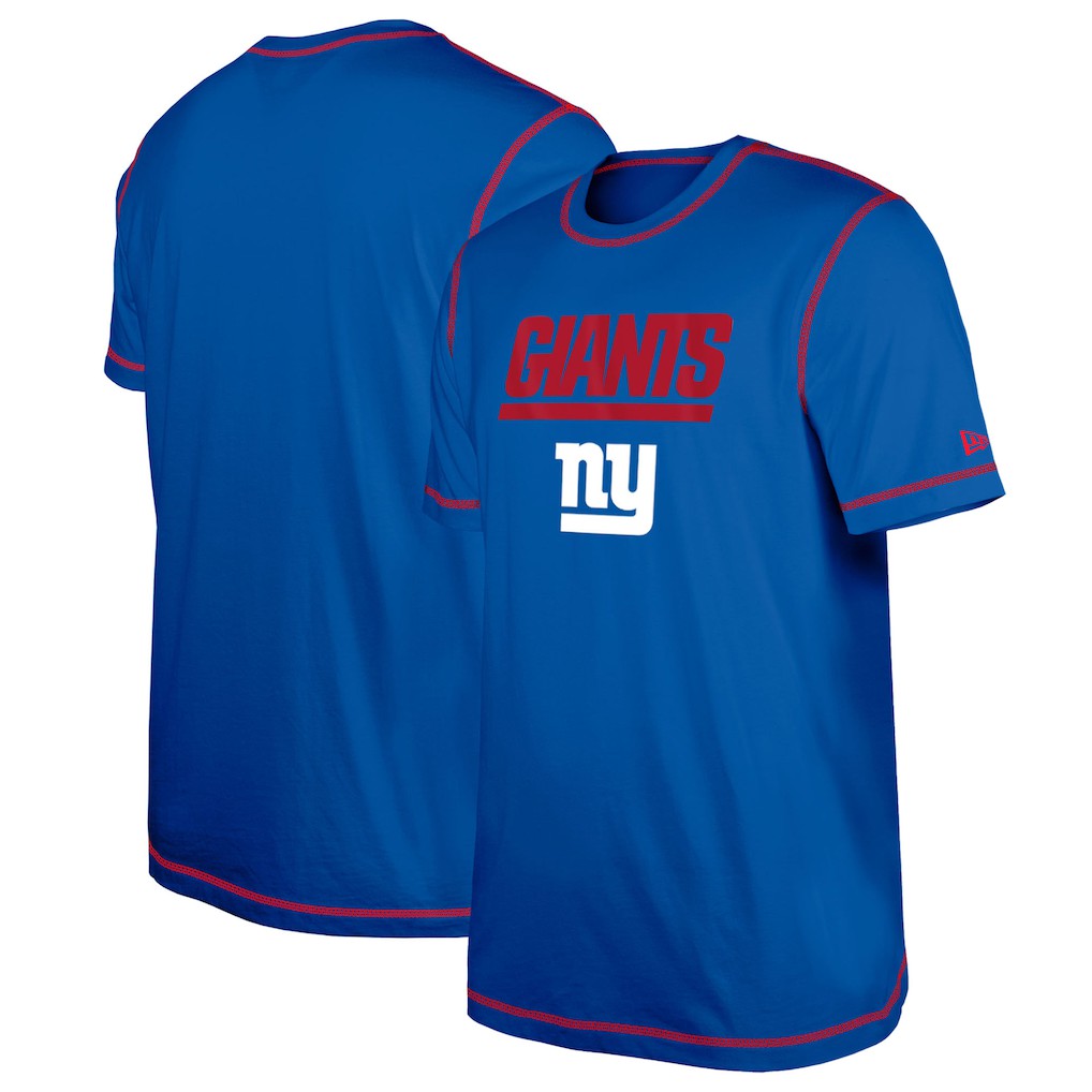 New York Giants New Era Third Down Puff Print T-Shirt Royal - NFL