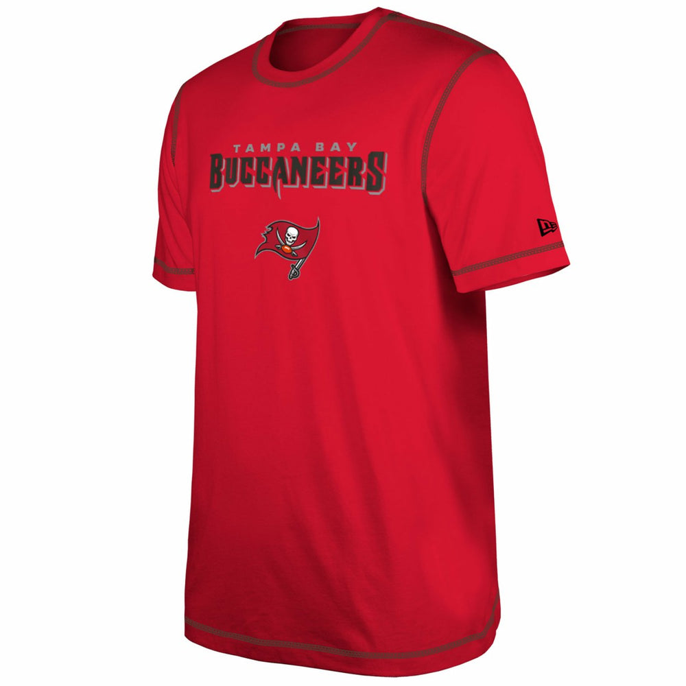 Tampa Bay Buccaneers New Era Third Down Puff Print T-Shirt Red - NFL