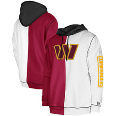 Washington Commanders New Era Third Down Split Raglan Pullover Hoodie Burgundy/White - NFL