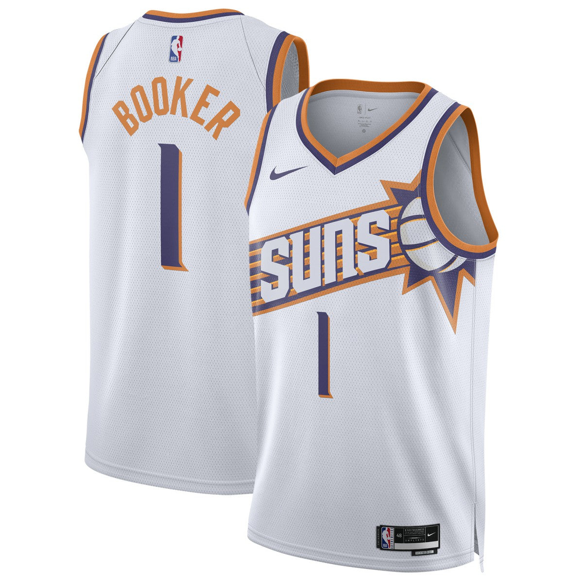 Nike - Devin Booker Phoenix Suns Unisex Swingman Jersey - Association Edition - White