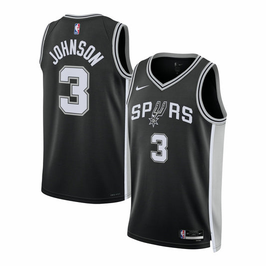 Keldon Johnson San Antonio Spurs Unisex Swingman Jersey - Icon Edition - Black | NBA Jerseys