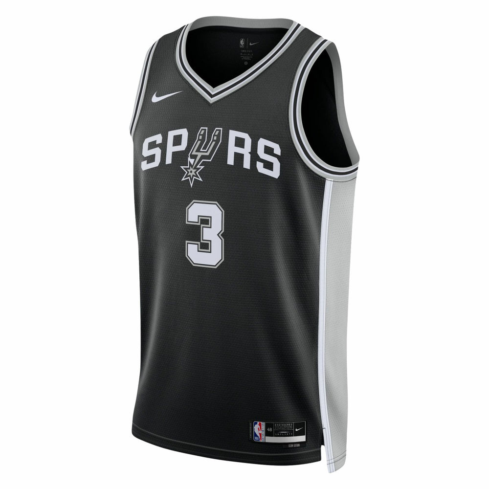 Nike - Keldon Johnson San Antonio Spurs Unisex Swingman Jersey - Icon Edition - Black