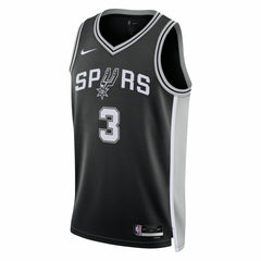 Nike - Keldon Johnson San Antonio Spurs Unisex Swingman Jersey - Icon Edition - Black