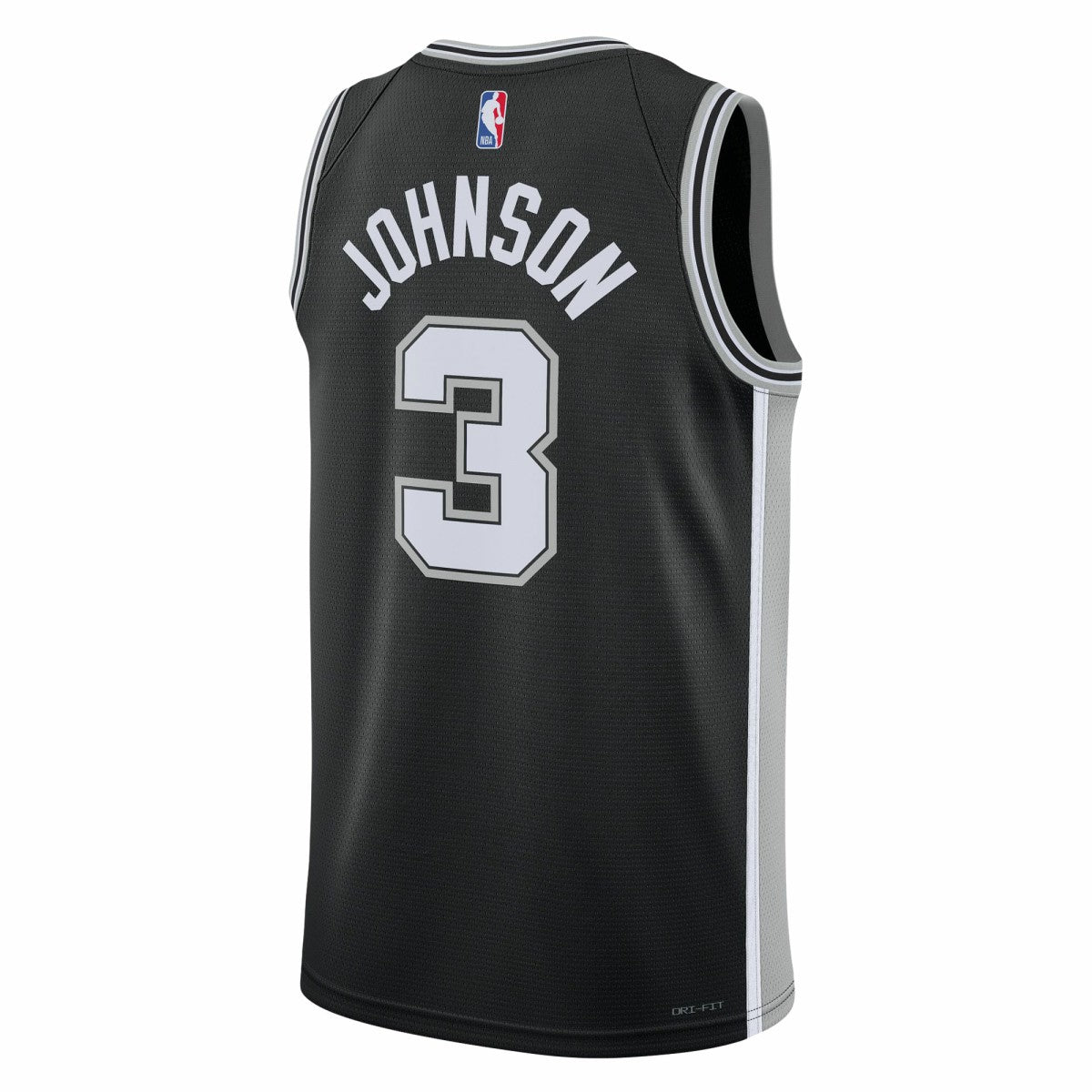 Nike - Keldon Johnson San Antonio Spurs Unisex Swingman Jersey - Icon Edition - Black