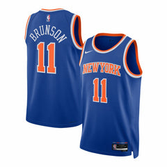 Nike - Jalen Brunson New York Knicks Unisex Swingman Jersey - Icon Edition - Blue