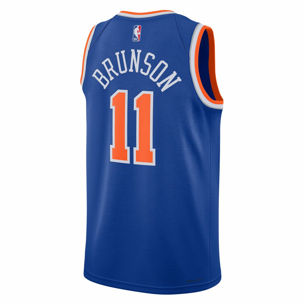 Nike - Jalen Brunson New York Knicks Unisex Swingman Jersey - Icon Edition - Blue