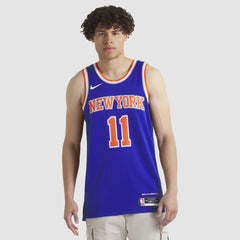 Nike - Jalen Brunson New York Knicks Unisex Swingman Jersey - Icon Edition - Blue