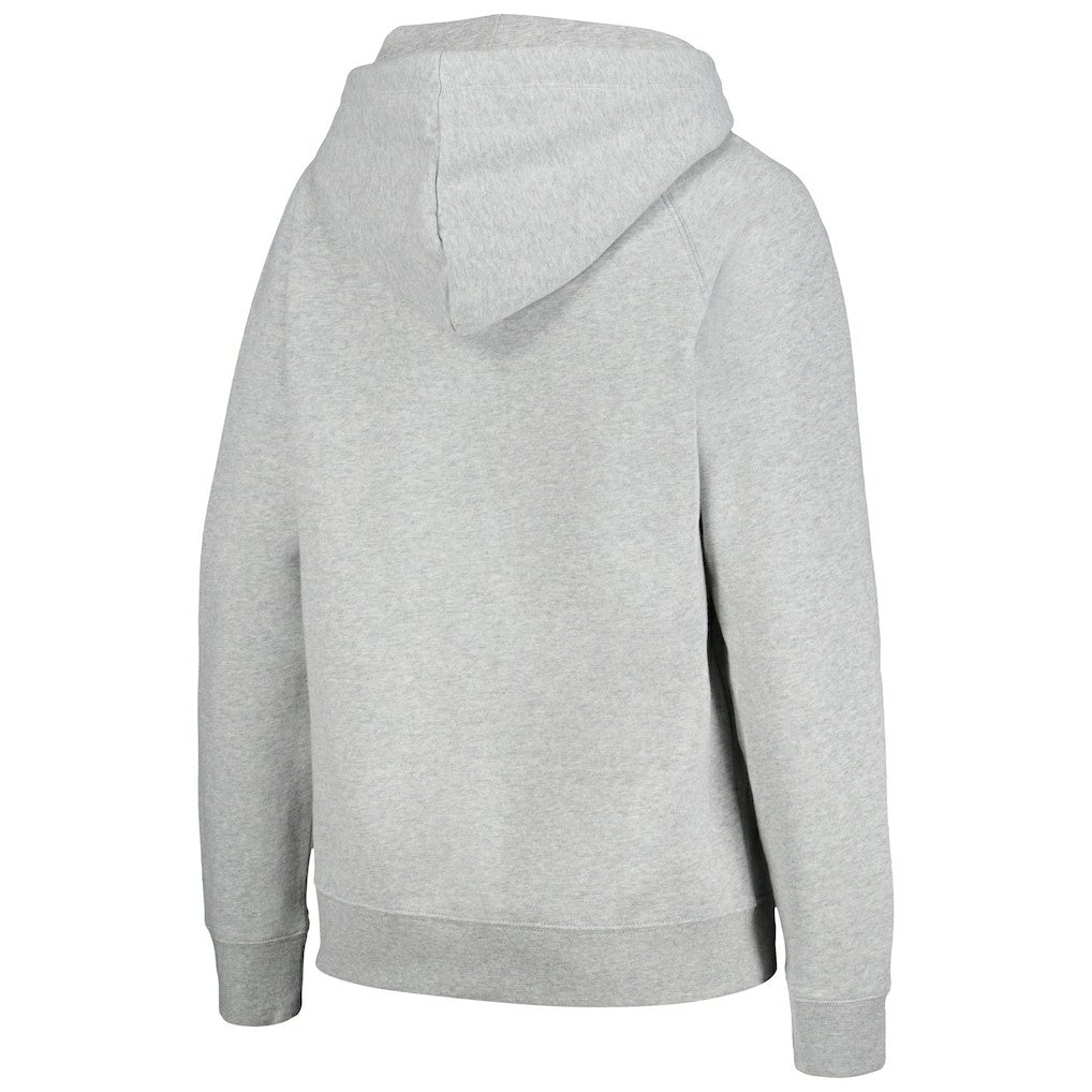 Denver Broncos New Era Women's Floral Raglan Pullover Hoodie Gray - NFL