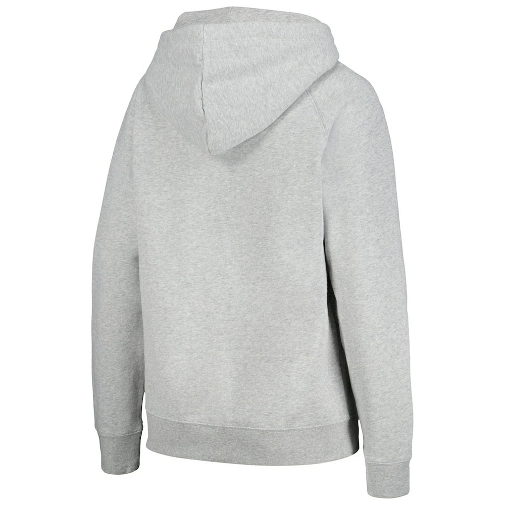 Denver Broncos New Era Women's Floral Raglan Pullover Hoodie Gray - NFL