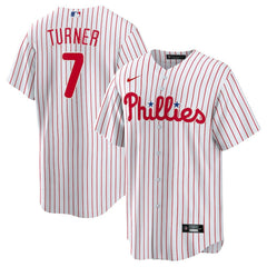 Trea Turner Philadelphia Phillies Nike Home Replica Player Jersey Lifestyle
