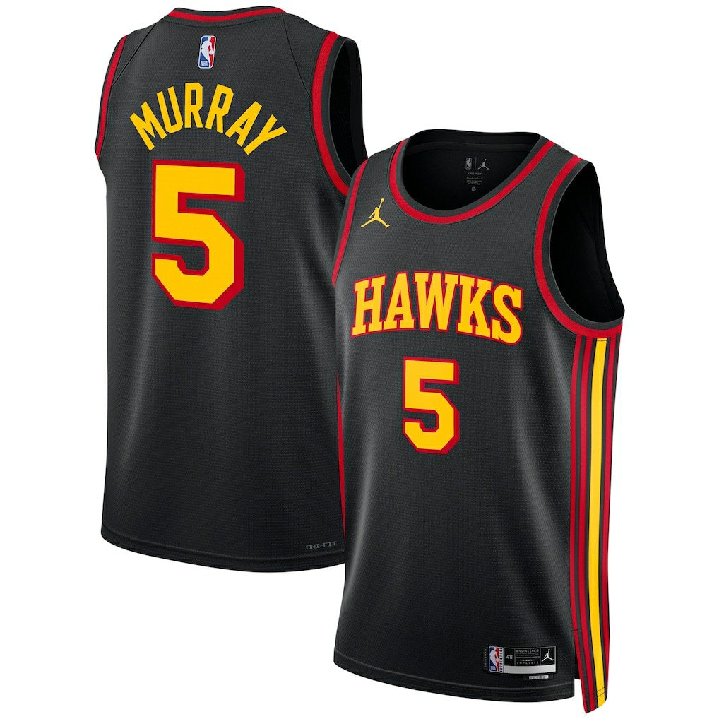 NBA - Dejounte Murray Atlanta Hawks Jordan Brand Unisex Swingman Jersey - Statement Edition - Black