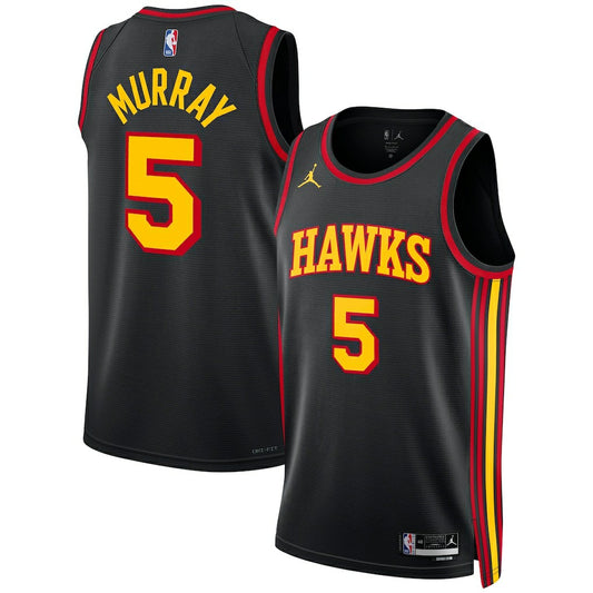 Dejounte Murray Atlanta Hawks Jordan Brand Unisex Swingman Jersey - Statement Edition - Black for sale | NBA Jerseys