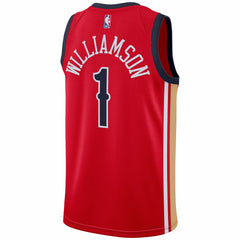 NBA - Zion Williamson New Orleans Pelicans Jordan Brand Unisex Swingman Jersey - Statement Edition - Red