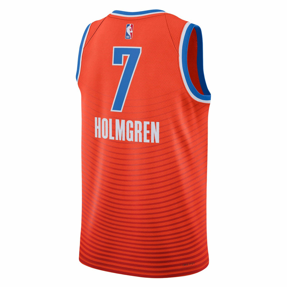 NBA - Chet Holmgren Oklahoma City Thunder Jordan Brand Unisex Swingman Jersey - Statement Edition - Orange