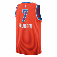 NBA - Chet Holmgren Oklahoma City Thunder Jordan Brand Unisex Swingman Jersey - Statement Edition - Orange