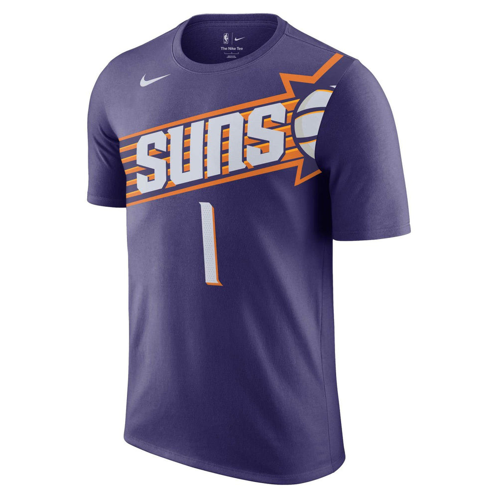 Nike - Devin Booker Phoenix Suns Icon 2022/23 Name & Number T-Shirt - Purple