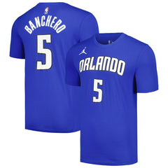 NBA - Paolo Banchero Orlando Magic Jordan Brand 2022/23 Statement Edition Name & Number T-Shirt - Blue