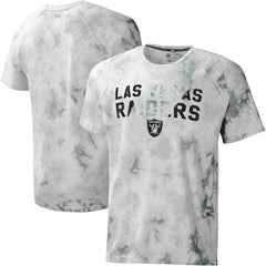 Las Vegas Raiders MSX by Michael Strahan Resolution Tie-Dye Raglan T-Shirt Gray - NFL