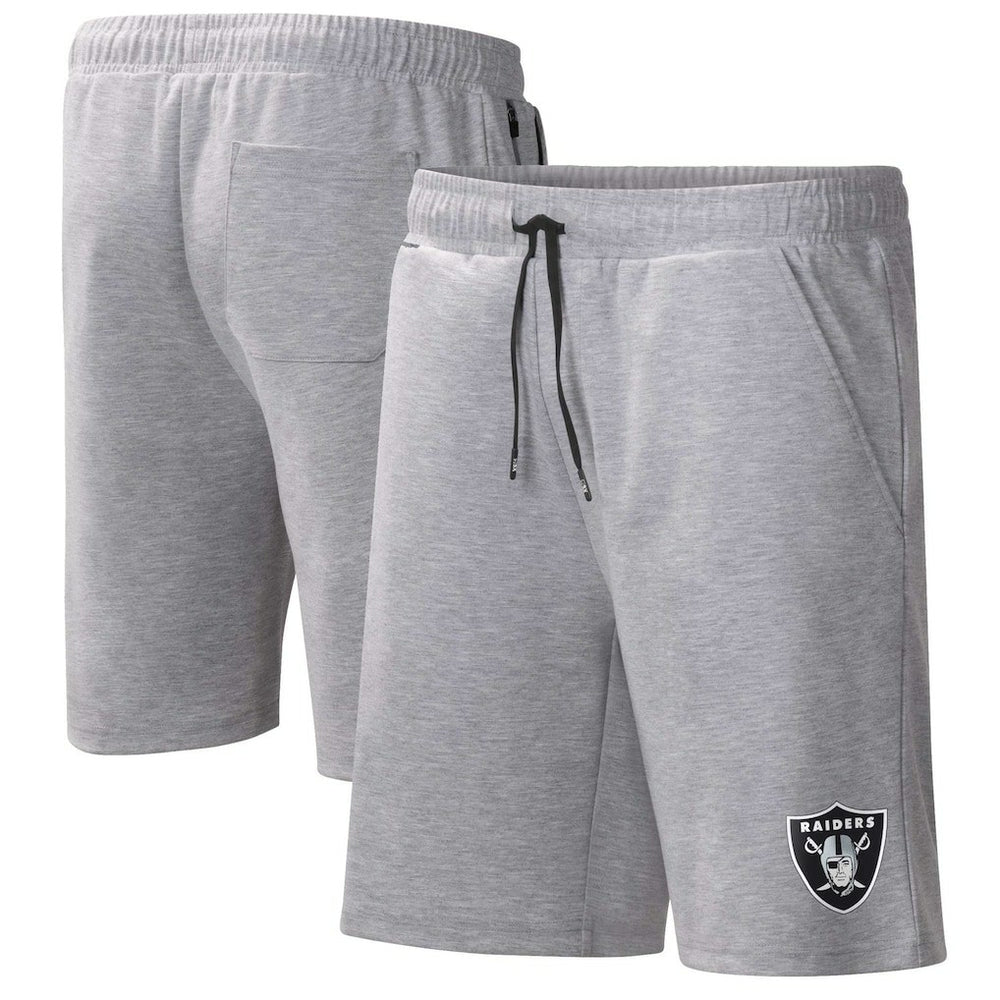 Las Vegas Raiders MSX by Michael Strahan Trainer Shorts Heather Gray - NFL