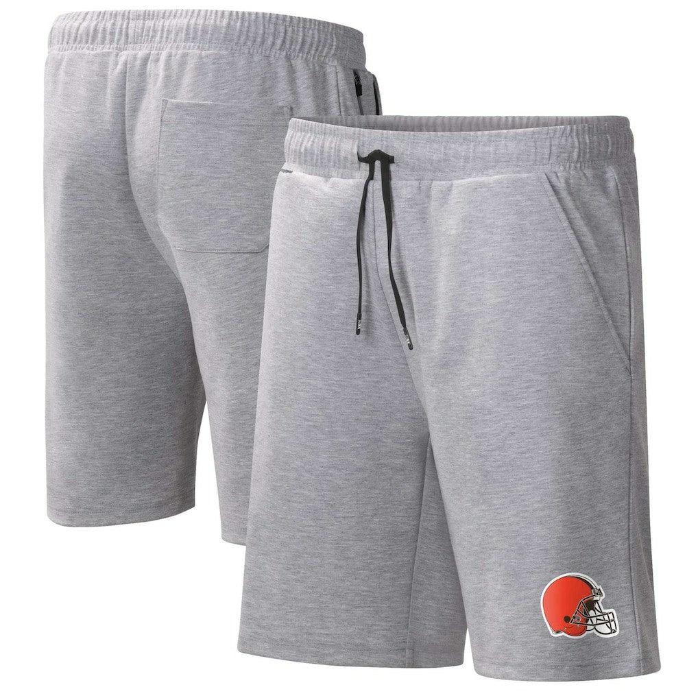 Cleveland Browns MSX by Michael Strahan Trainer Shorts Heather Gray - NFL