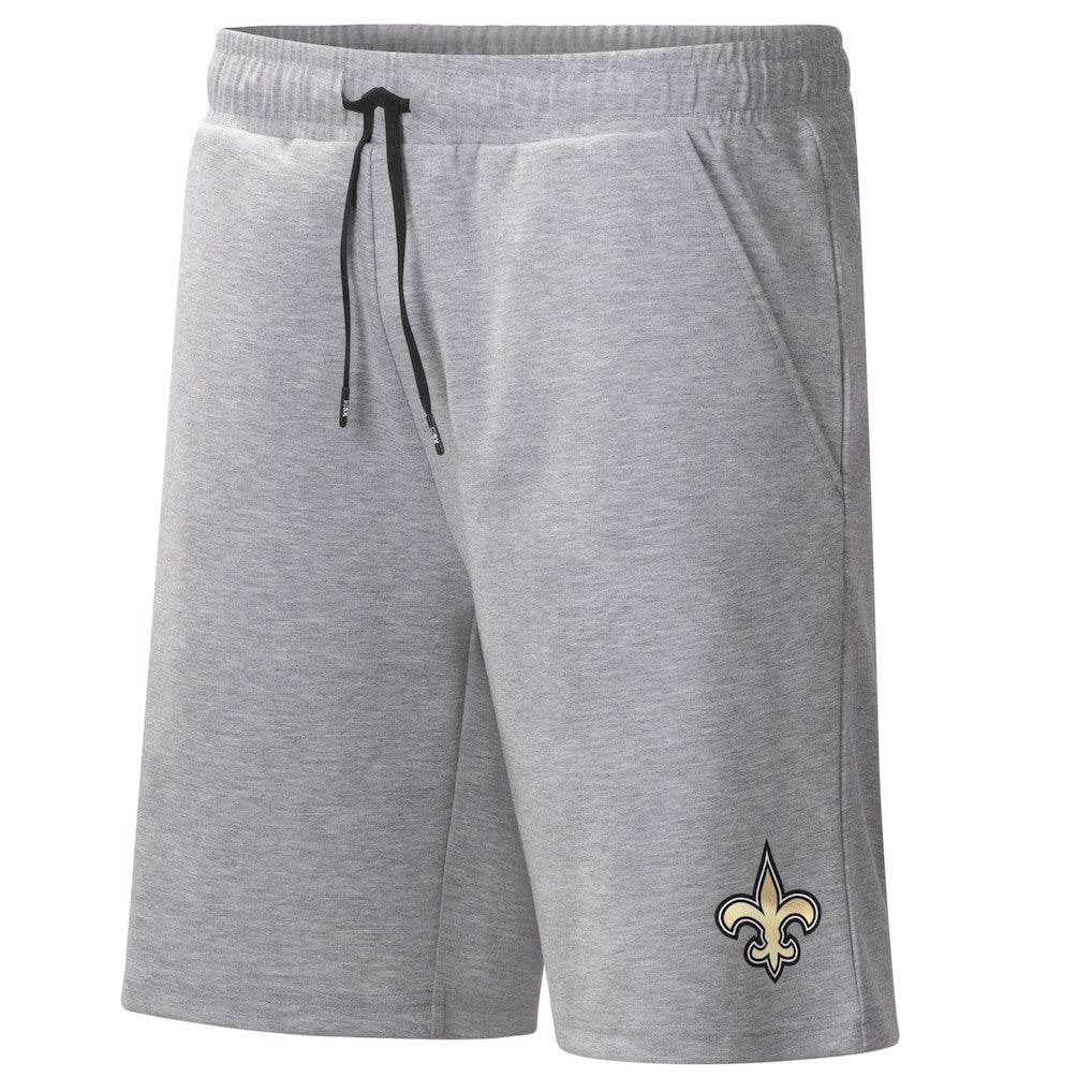 New Orleans Saints MSX by Michael Strahan Trainer Shorts Heather Gray - NFL