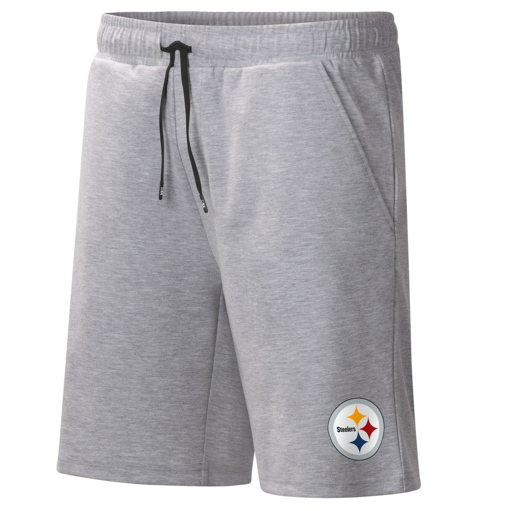 Pittsburgh Steelers MSX by Michael Strahan Trainer Shorts Heather Gray - NFL
