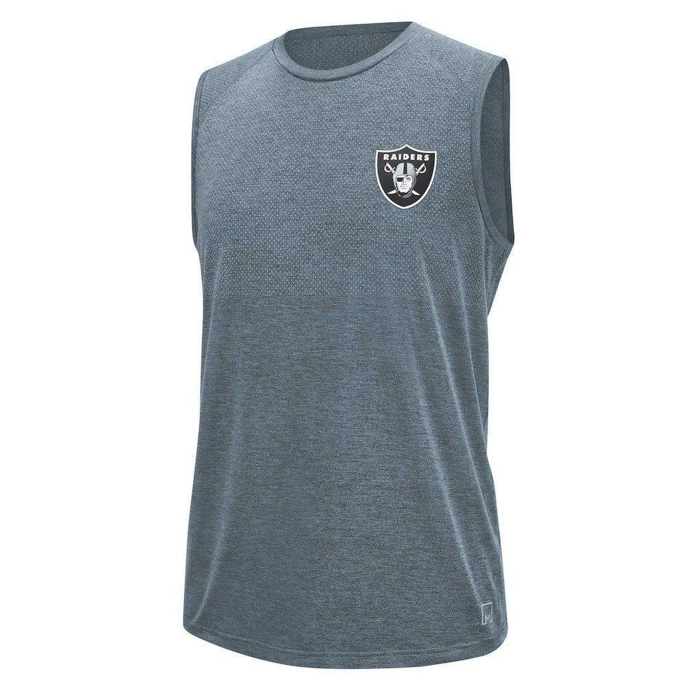 Las Vegas Raiders MSX by Michael Strahan Warm Up Sleeveless T-Shirt Gray - NFL