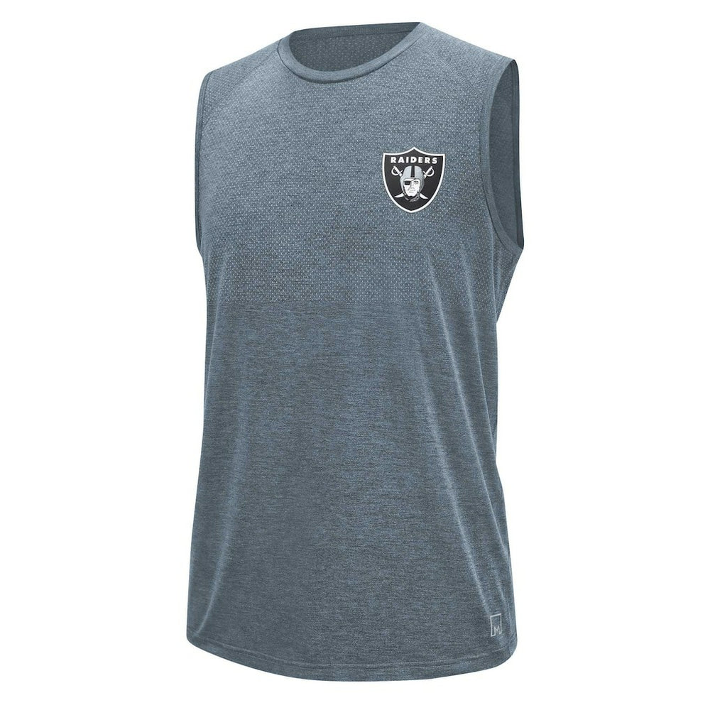 Las Vegas Raiders MSX by Michael Strahan Warm Up Sleeveless T-Shirt Gray - NFL