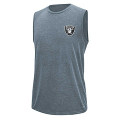 Las Vegas Raiders MSX by Michael Strahan Warm Up Sleeveless T-Shirt Gray - NFL