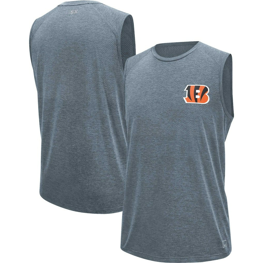 Cincinnati Bengals MSX by Michael Strahan Warm Up Sleeveless T-Shirt Gray - NFL