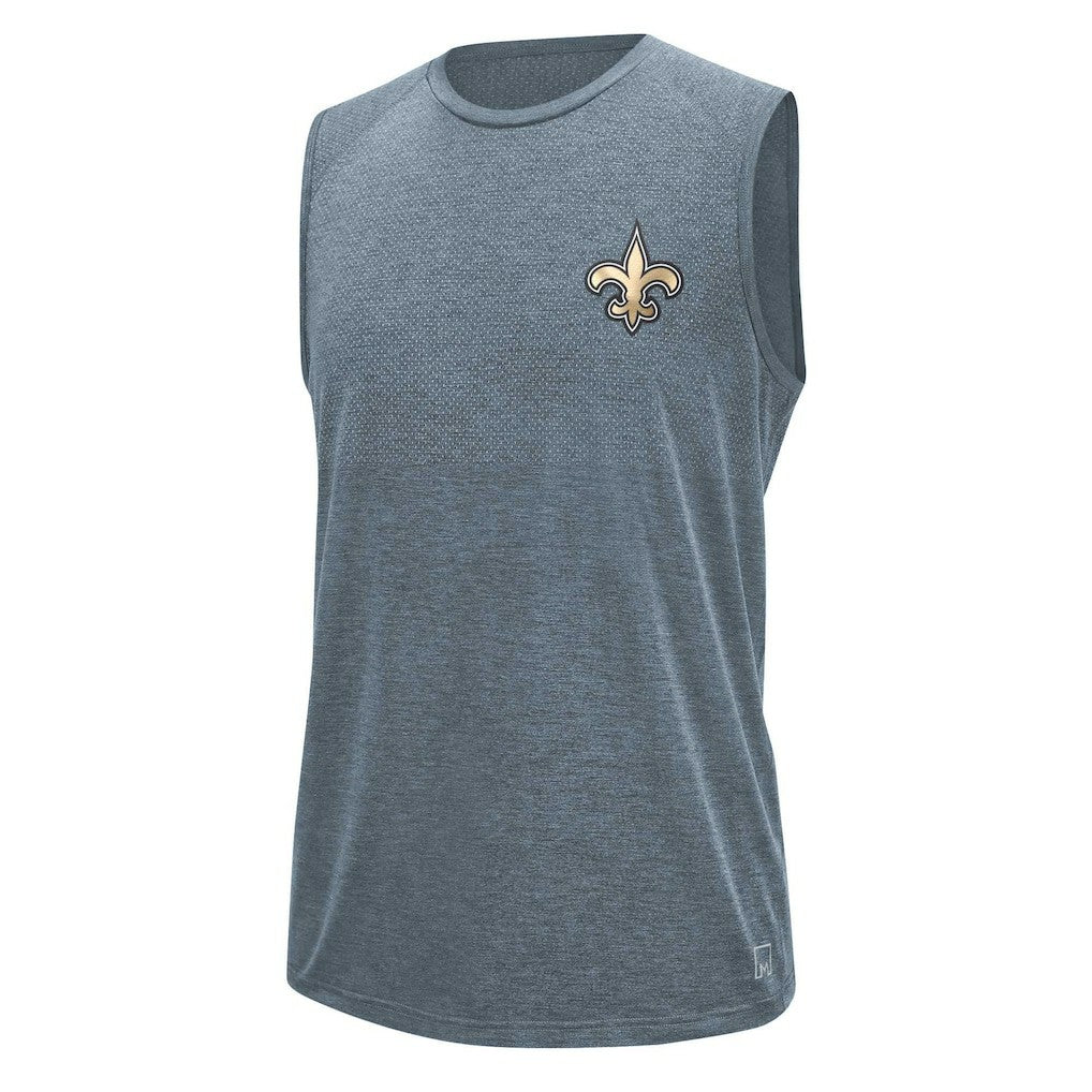 New Orleans Saints MSX by Michael Strahan Warm Up Sleeveless T-Shirt Gray - NFL