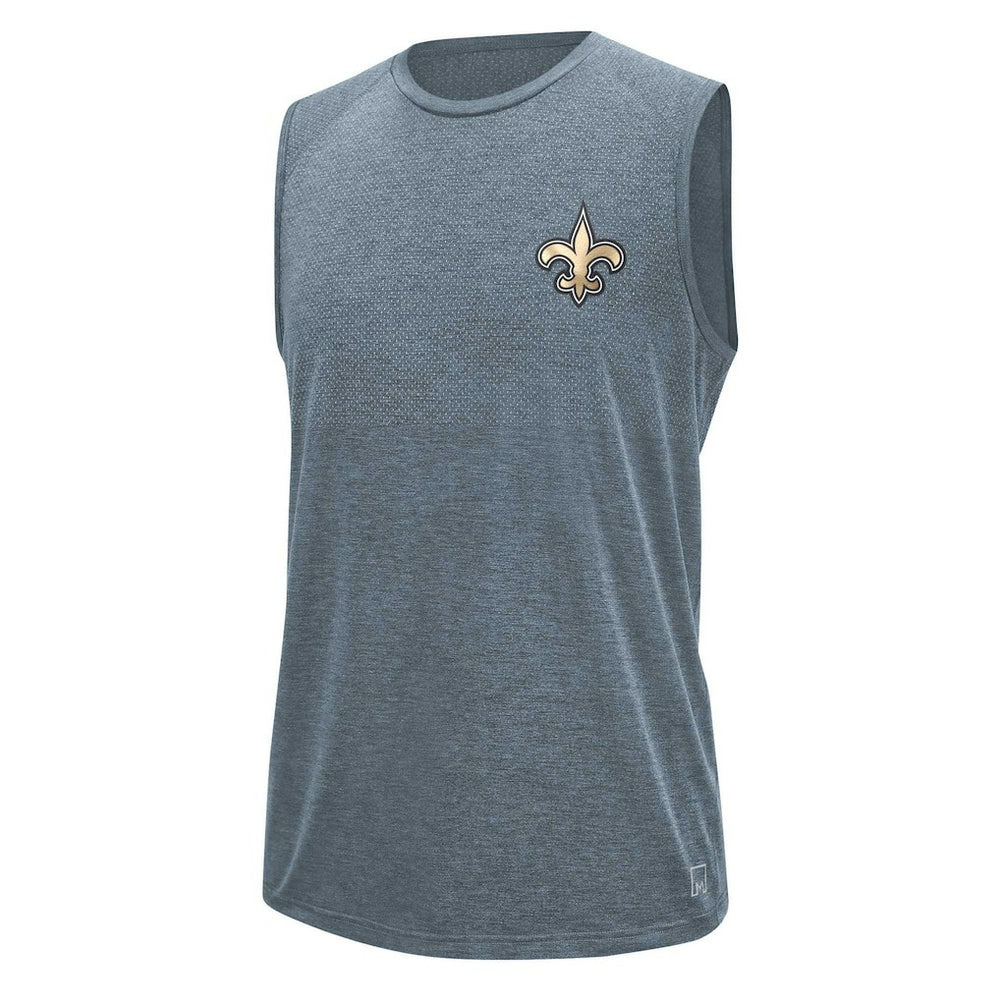 New Orleans Saints MSX by Michael Strahan Warm Up Sleeveless T-Shirt Gray - NFL