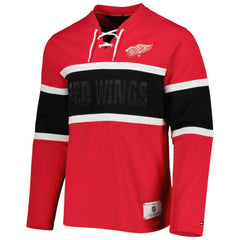 Detroit Red Wings - Tommy Hilfiger Walter Lace-Up Long Sleeve Top Red