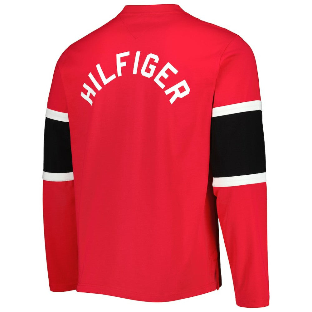 Detroit Red Wings - Tommy Hilfiger Walter Lace-Up Long Sleeve Top Red