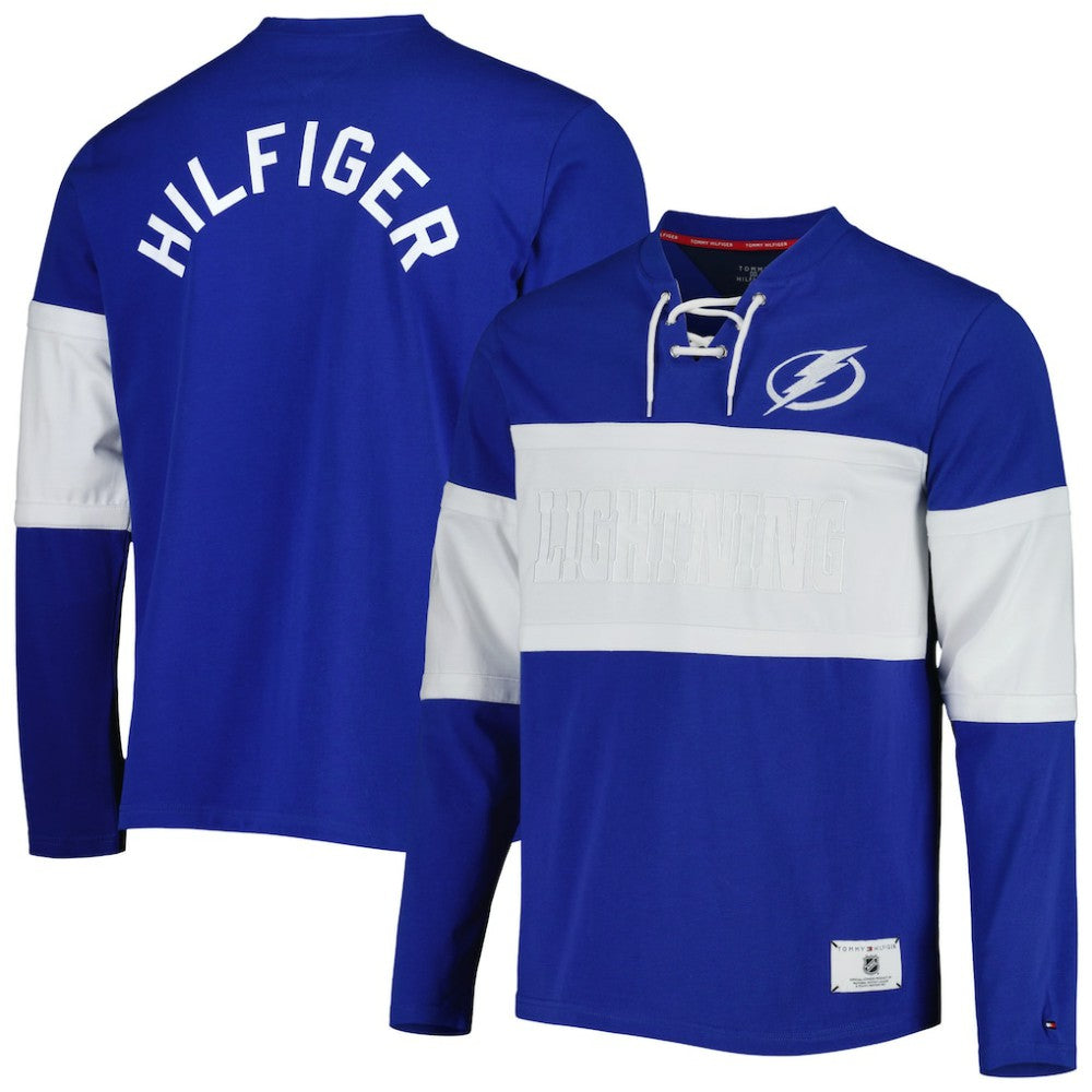 Tampa Bay Lightning - Tommy Hilfiger Walter Lace-Up Long Sleeve Top Blue