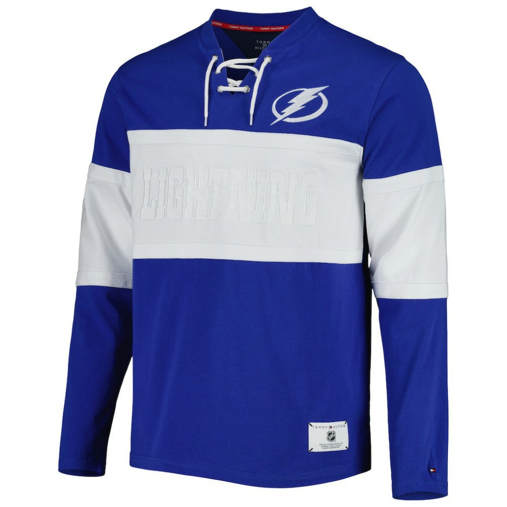 Tampa Bay Lightning - Tommy Hilfiger Walter Lace-Up Long Sleeve Top Blue