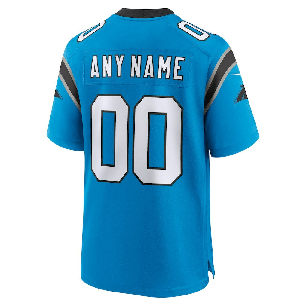 Carolina Panthers Alternate Custom Game Jersey - Blue | NFL Jerseys