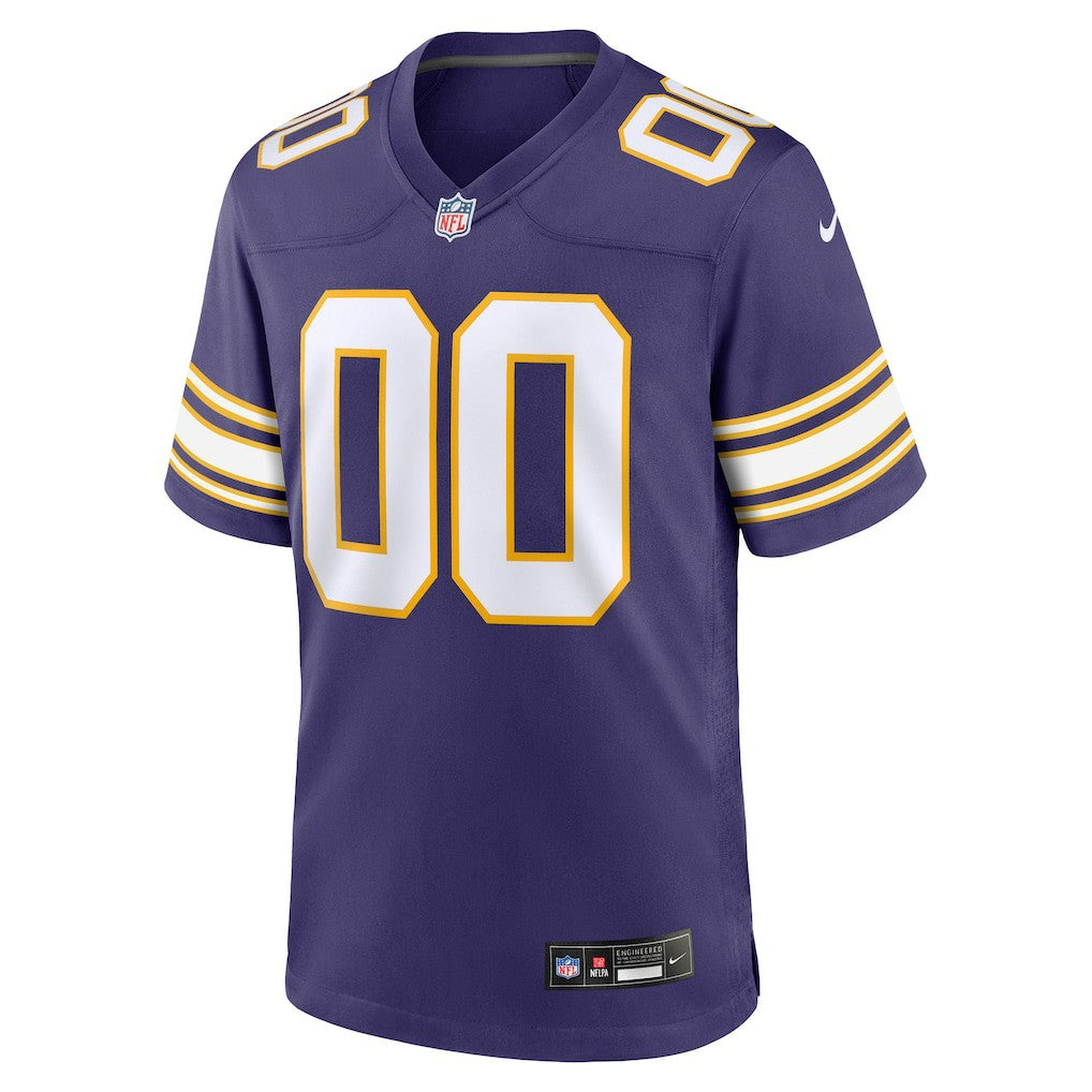 Minnesota Vikings Classic Custom Game Jersey Purple - Nike