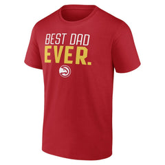 NBA - Atlanta Hawks Best Dad Ever Logo T-Shirt - Red