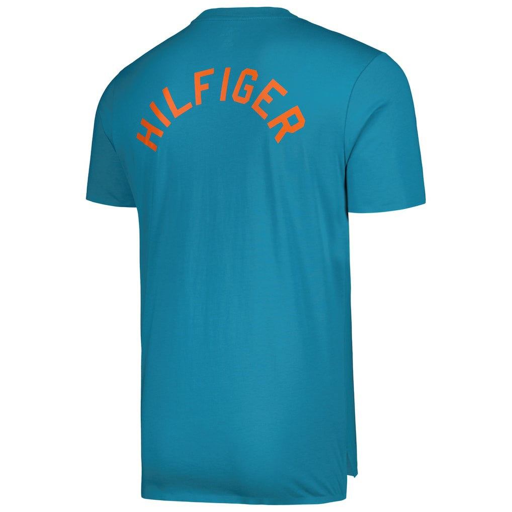 Miami Dolphins Tommy Hilfiger Liam T-Shirt Aqua - NFL